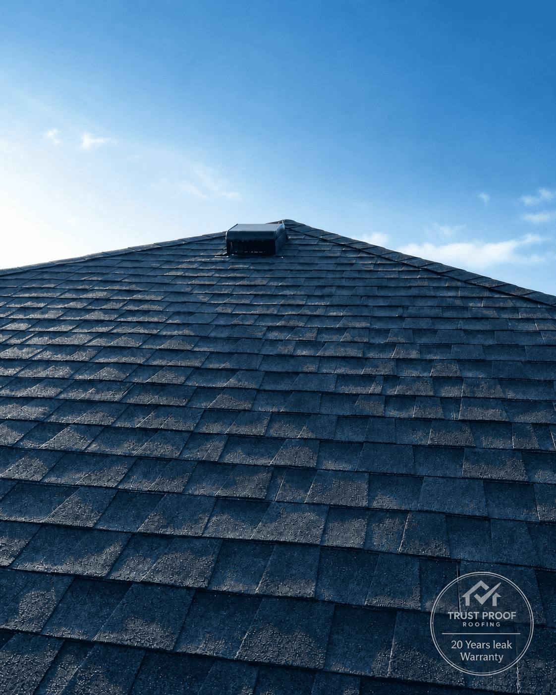 Roof replacement shingle close-up in Connecticut