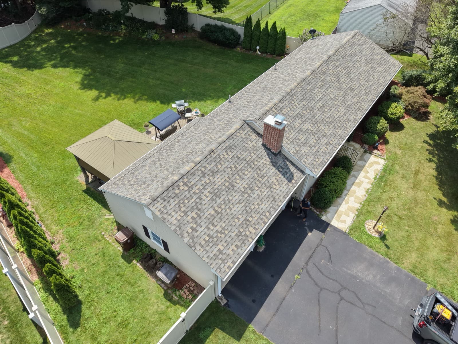 Roof on a Trust Proof Roofing job in Connecticut