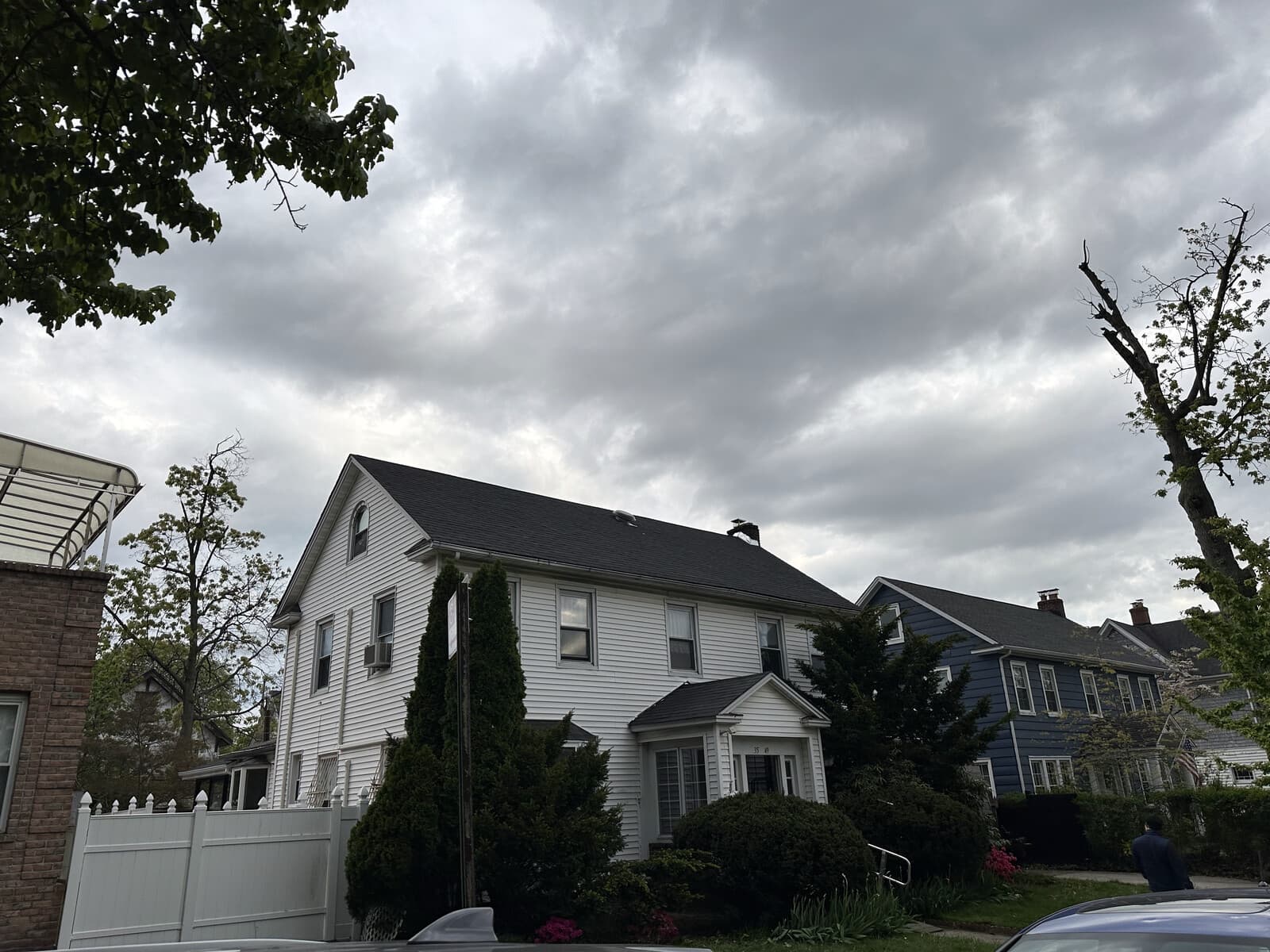 Completed roof replacement after storm damage on Connecticut colonial